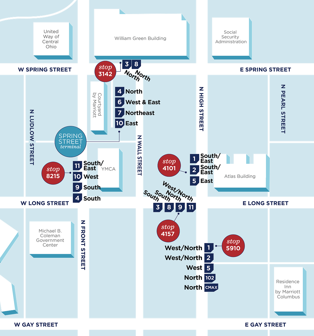 late night lineup map