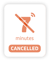 Canceled trip indicator in the Transit app