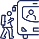 Ride to your destination icon