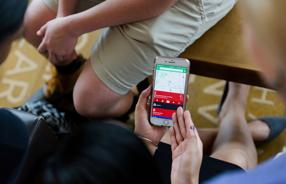 Using the transit app