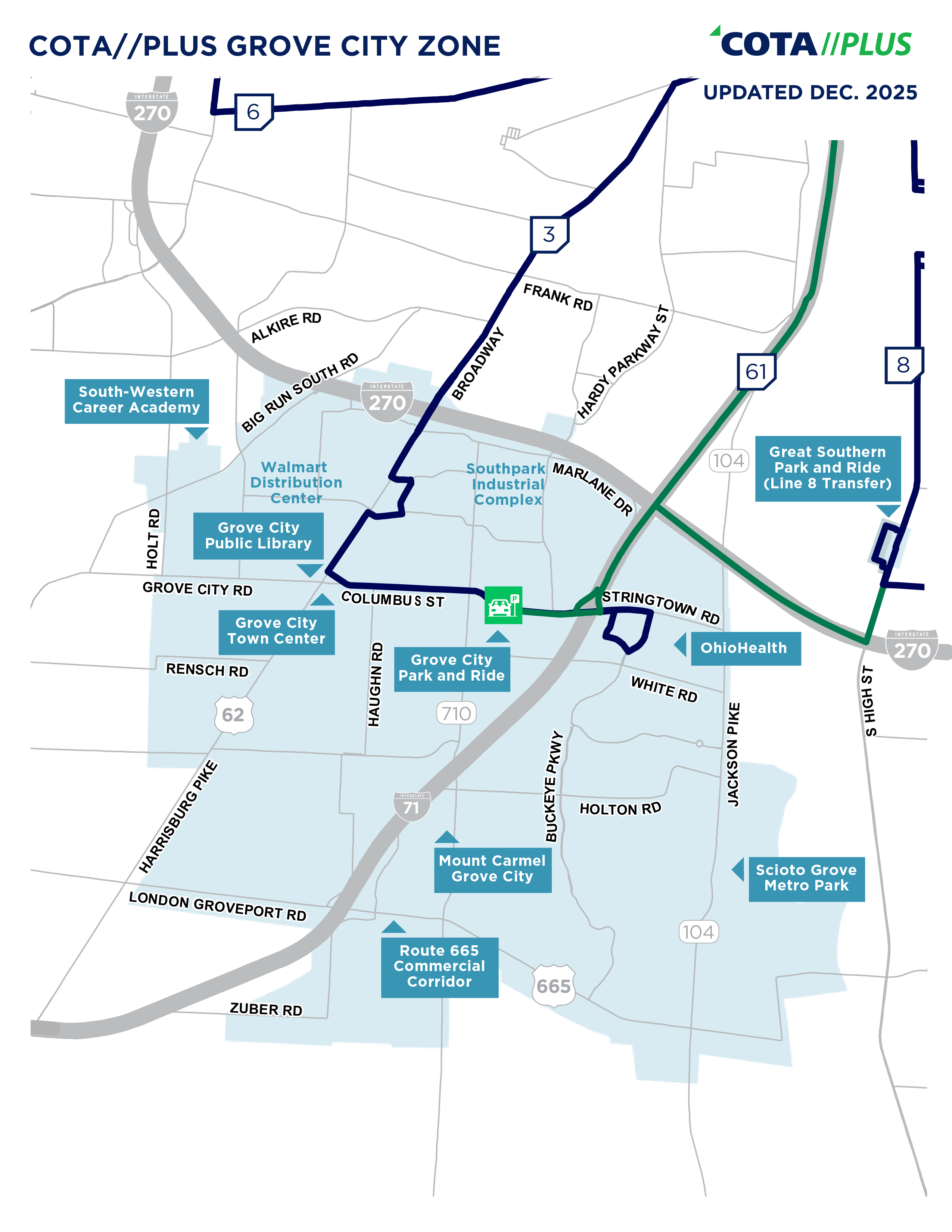 Grove City Map